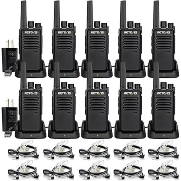 Two-Way Radios Long Range, Walkie Talkies for Adults, 2 Way Radio with Earpiece - Picture 7 of 7